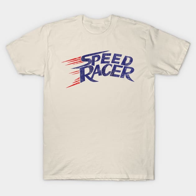 BLUE RETRO SPEED RACER 80S T-Shirt by mobilmogok99